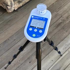 An indoor air-quality sampling device