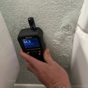 CCI testing for mold in a bathroom
