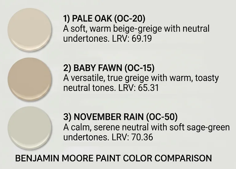 Benjamin Moore earthy neutrals
